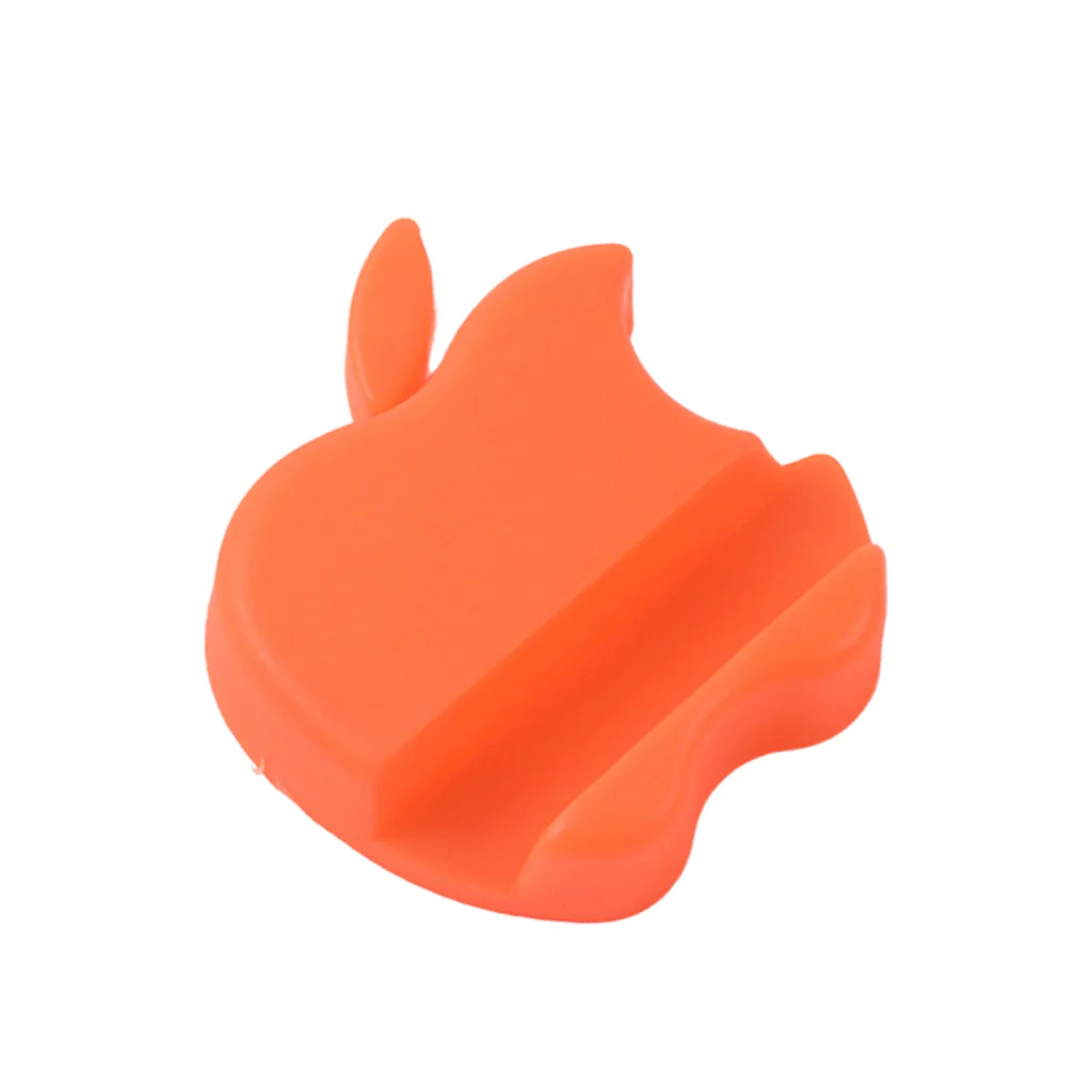 Apple Shaped Plastic Mobile Phone Holder Mix Colour