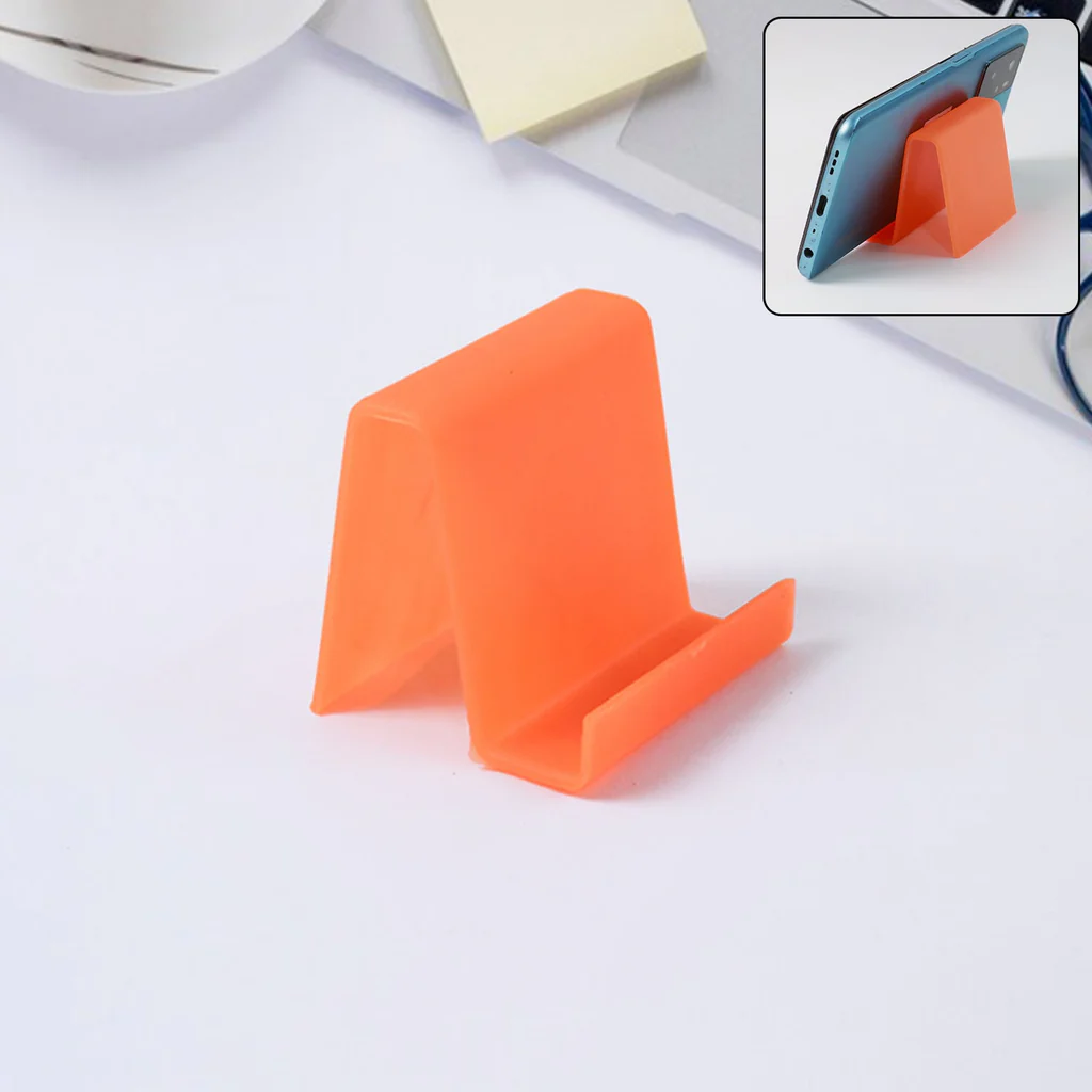 Durable Plastic Mobile Stand with Angled Support