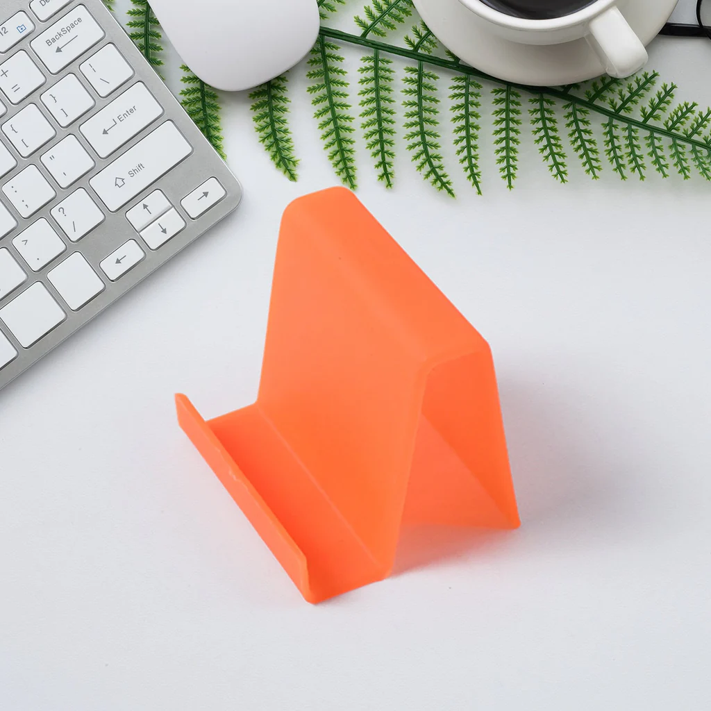 Durable Plastic Mobile Stand with Angled Support