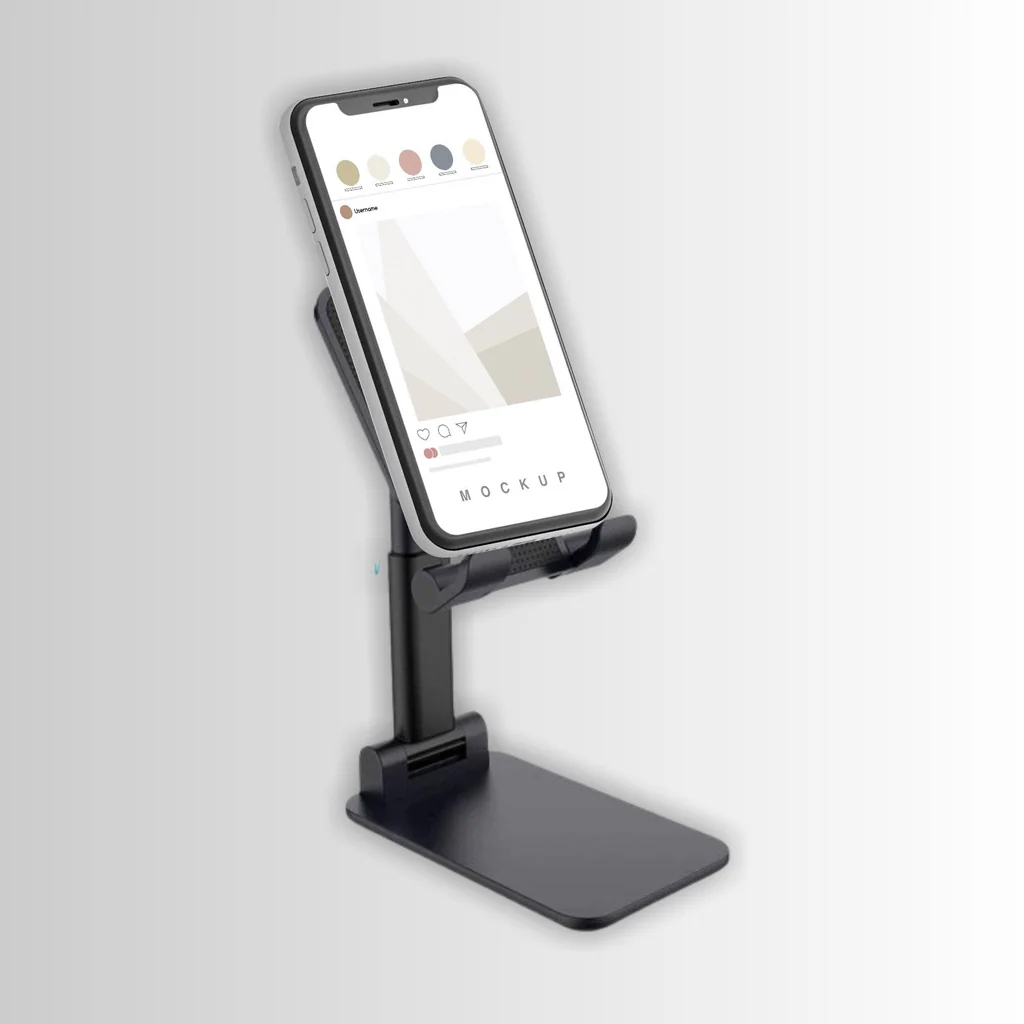 Foldable Angle Adjustable Mobile Stand for Desk