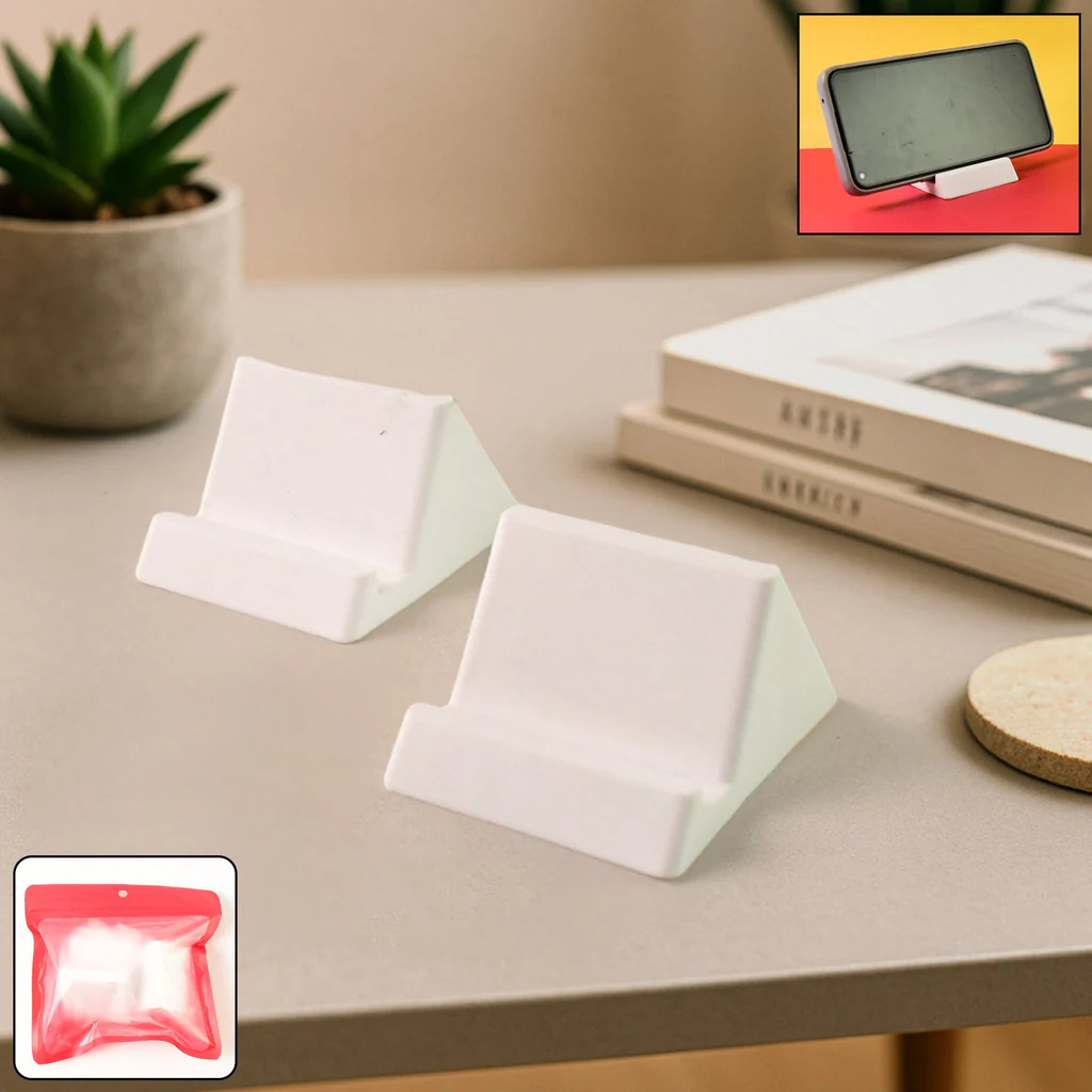 Compact Plastic Mobile Phone Holder Stand Set of 2