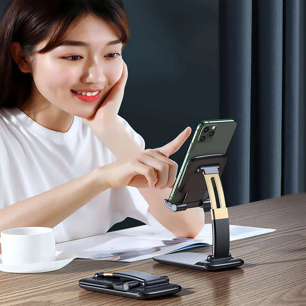 Foldable Tabletop Mobile Phone Stand for Desk Use