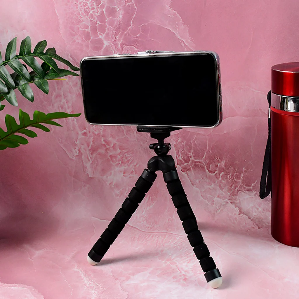 Flexible Mini Tripod Stand with Adjustable Phone Holder