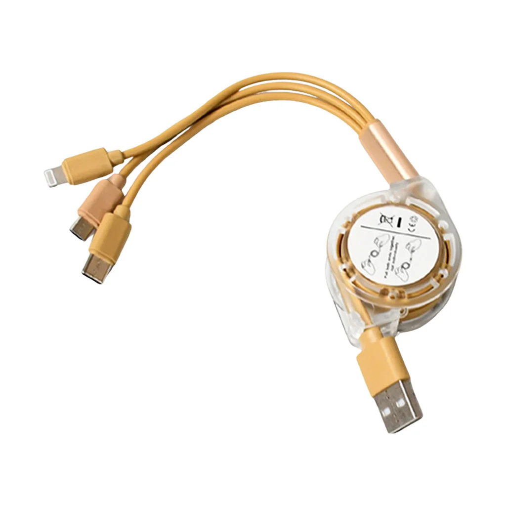 3 in 1 Retractable Charging Cable for Android Devices