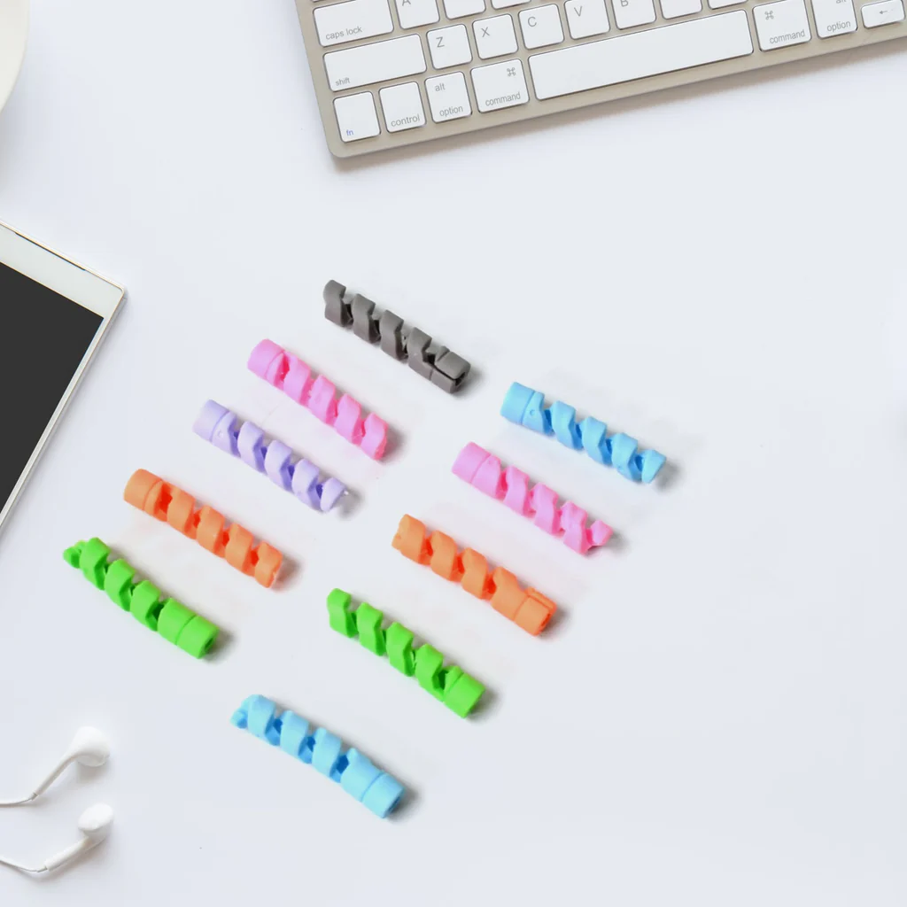 Spiral Charger Cable Protector Charging Wire Saver Pack of 10