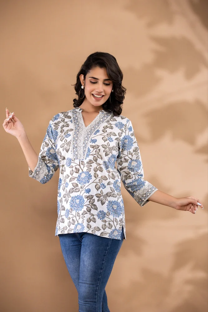 Cotton Short Kurti for Ladies – Comforta...