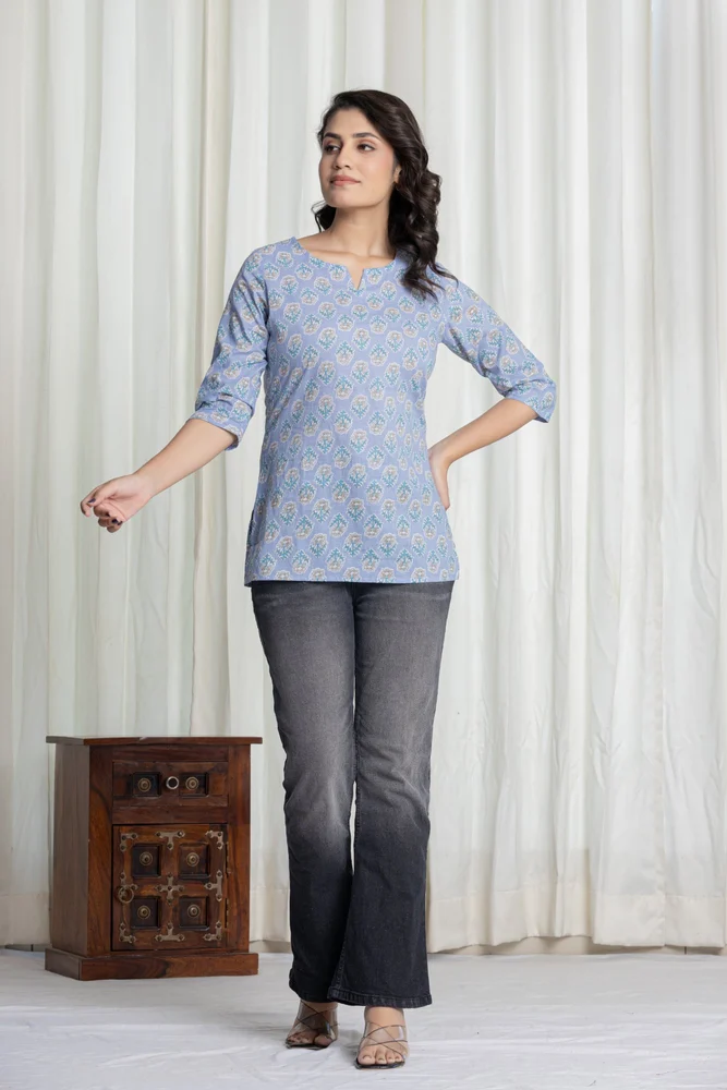 Ladies Cotton Short Kurti