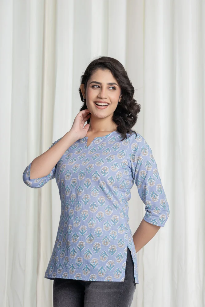 Ladies Cotton Short Kurti