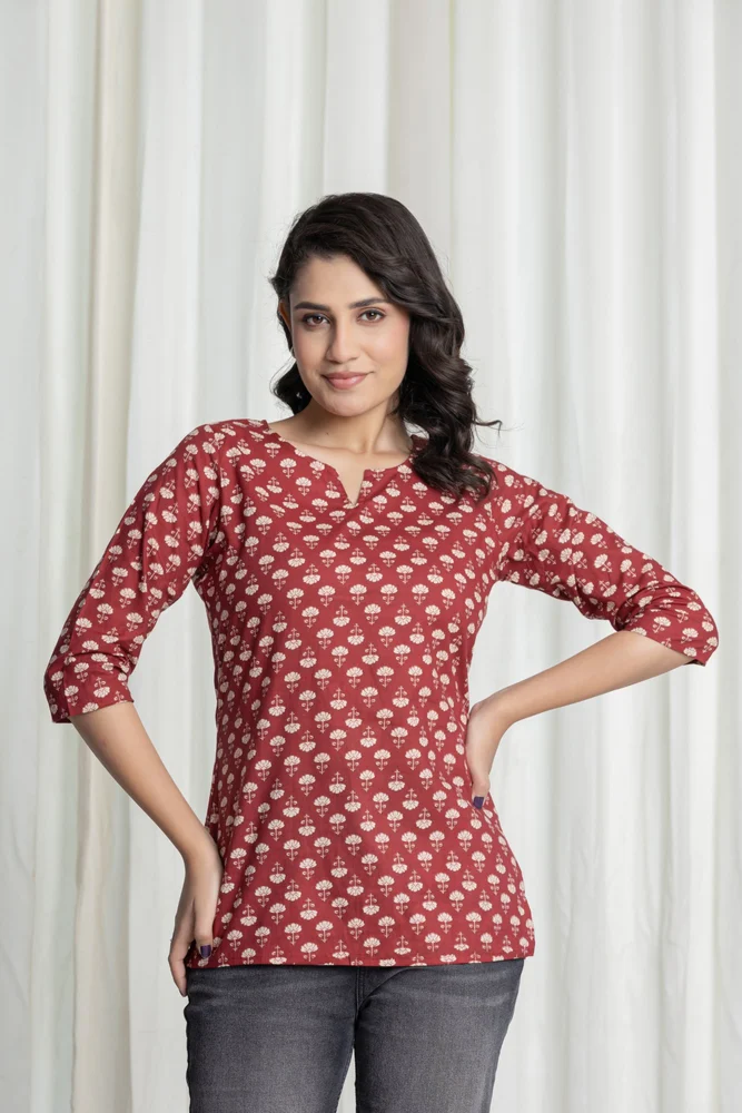 Ladies Cotton Short Kurti