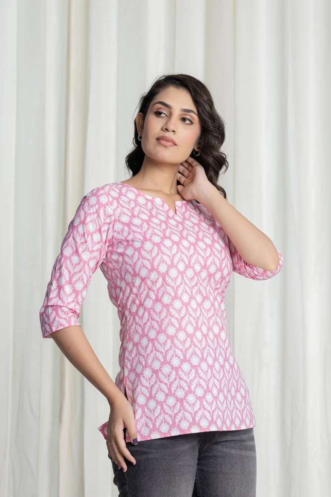 Ladies Cotton Short Kurti