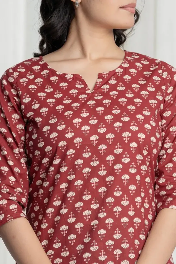 Ladies Cotton Short Kurti
