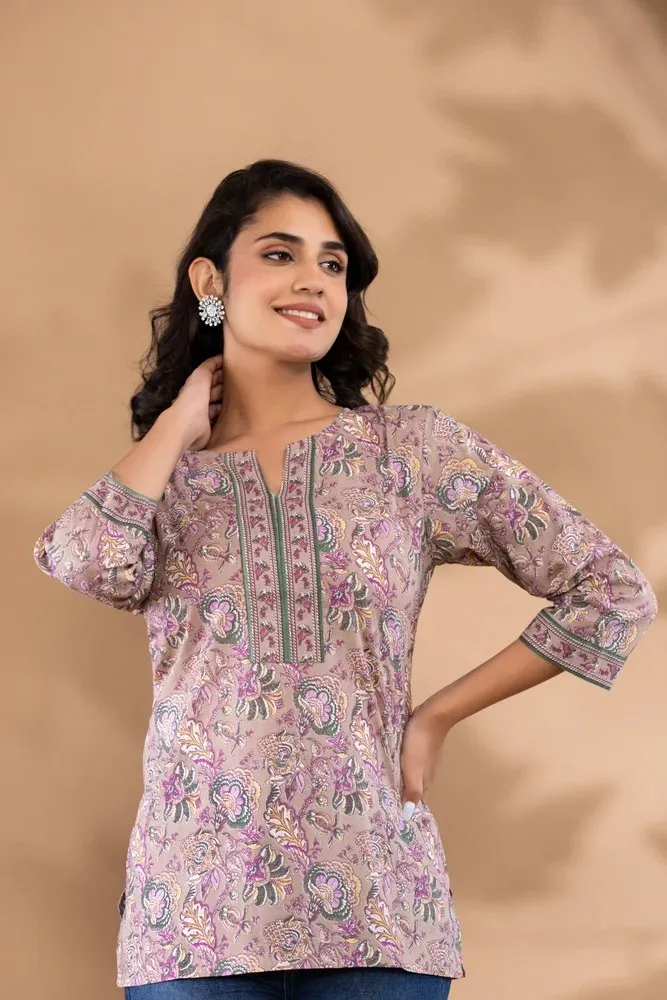 Cotton Short Kurti for Women – Casual Ethnic Wear