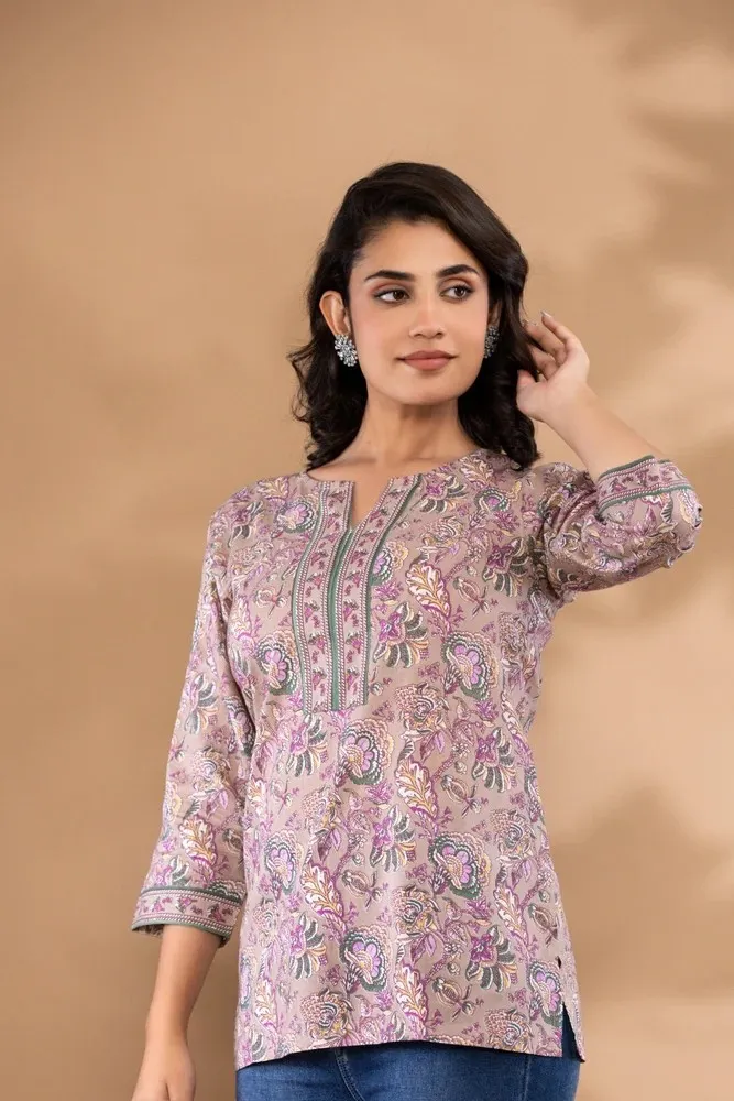 Cotton Short Kurti for Women – Casual Ethnic Wear
