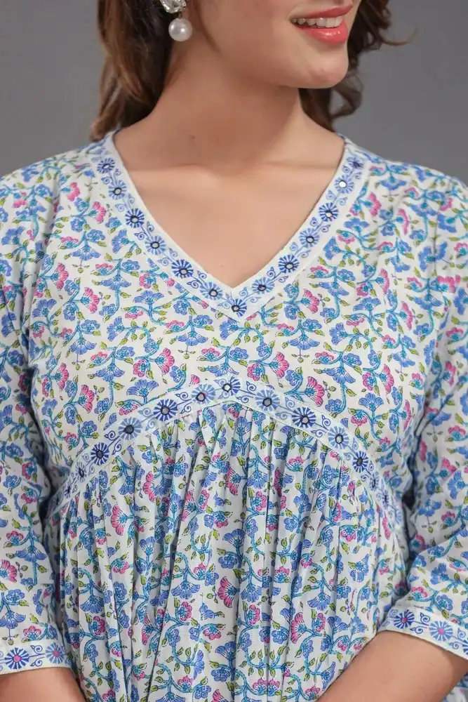 Alia Cut Kurti Pant Set with Dupatta Elegant Women Ethnic Wear