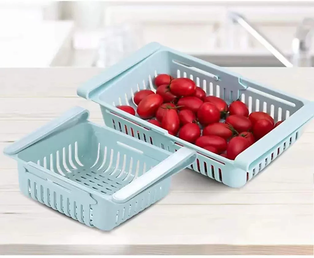 Virgin Freeze Storage Unbreakable Adjustable basket with Extra Storage