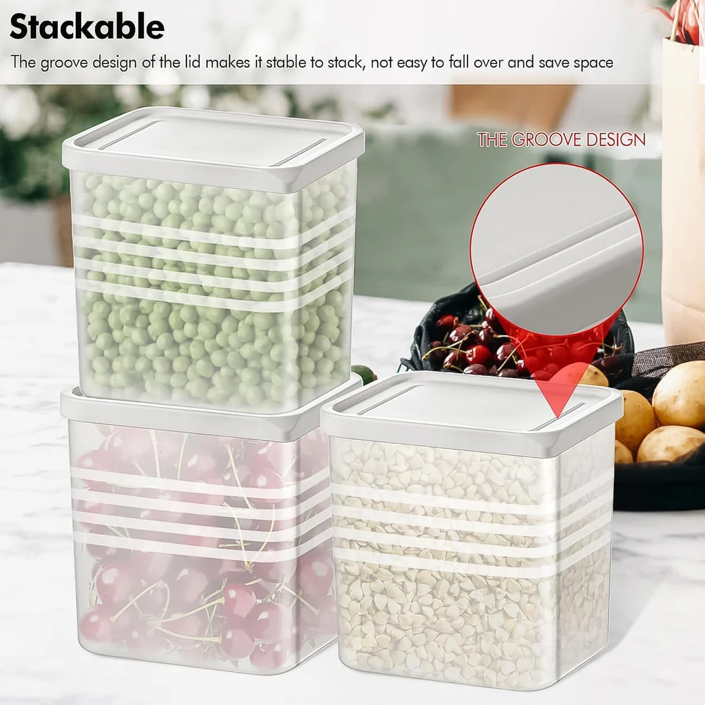 Transparent Square Plastic Food Storage Container