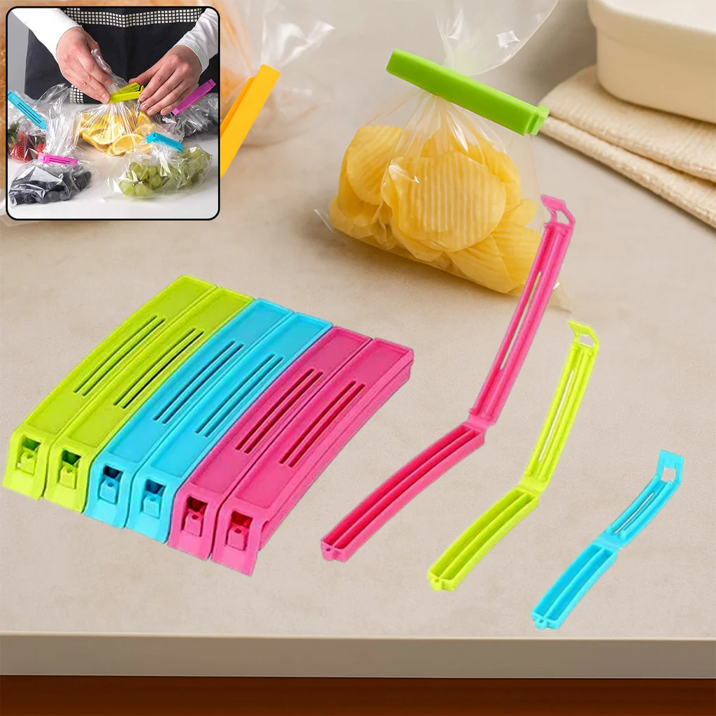 Plastic Snack Bag Clip Sealer Set
