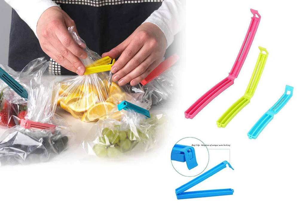 Plastic Snack Bag Clip Sealer Set