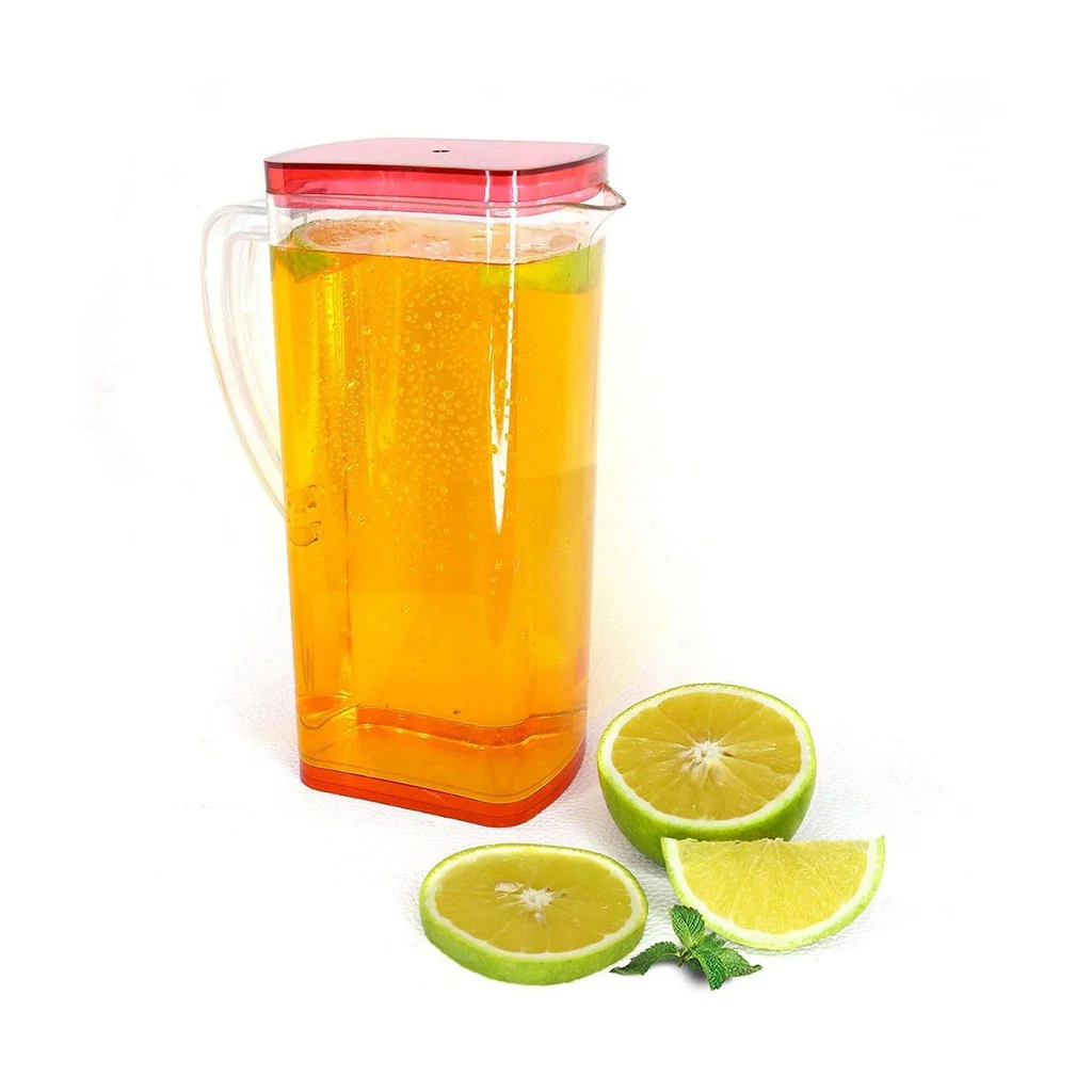 Square Jug For Carrying Water And Types Of Juices And Beverages And All