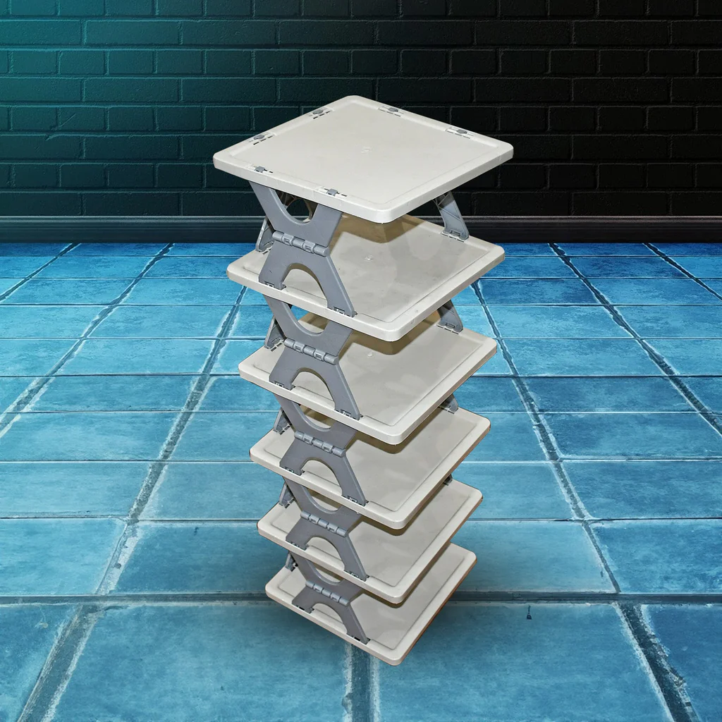 Foldable Shoe Rack (1 Pc, 6 Layers): Spa...