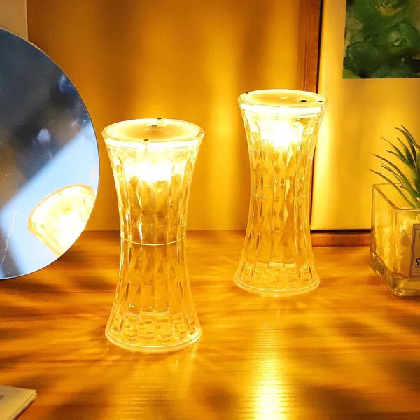 Crystal Lamp, Universal Night Light, Sof...