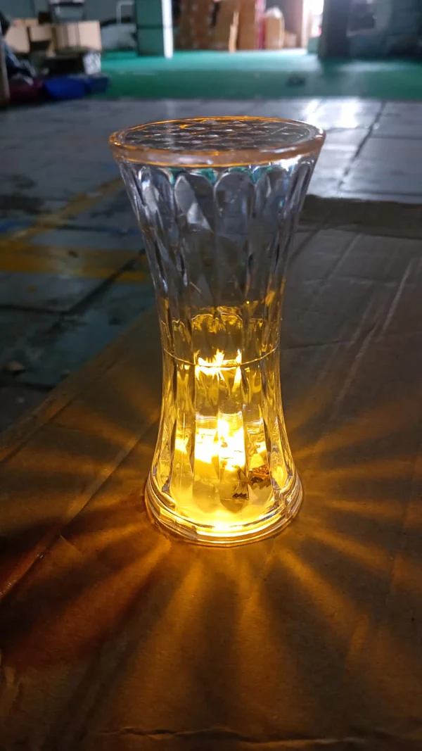 Crystal Lamp, Universal Night Light, Soft Lighting, Diwali (1 Pc)