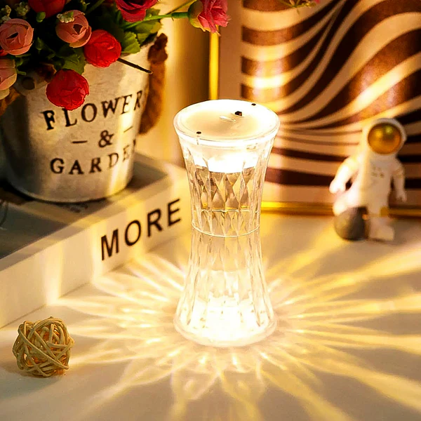 Crystal Lamp, Universal Night Light, Soft Lighting, Diwali (1 Pc)