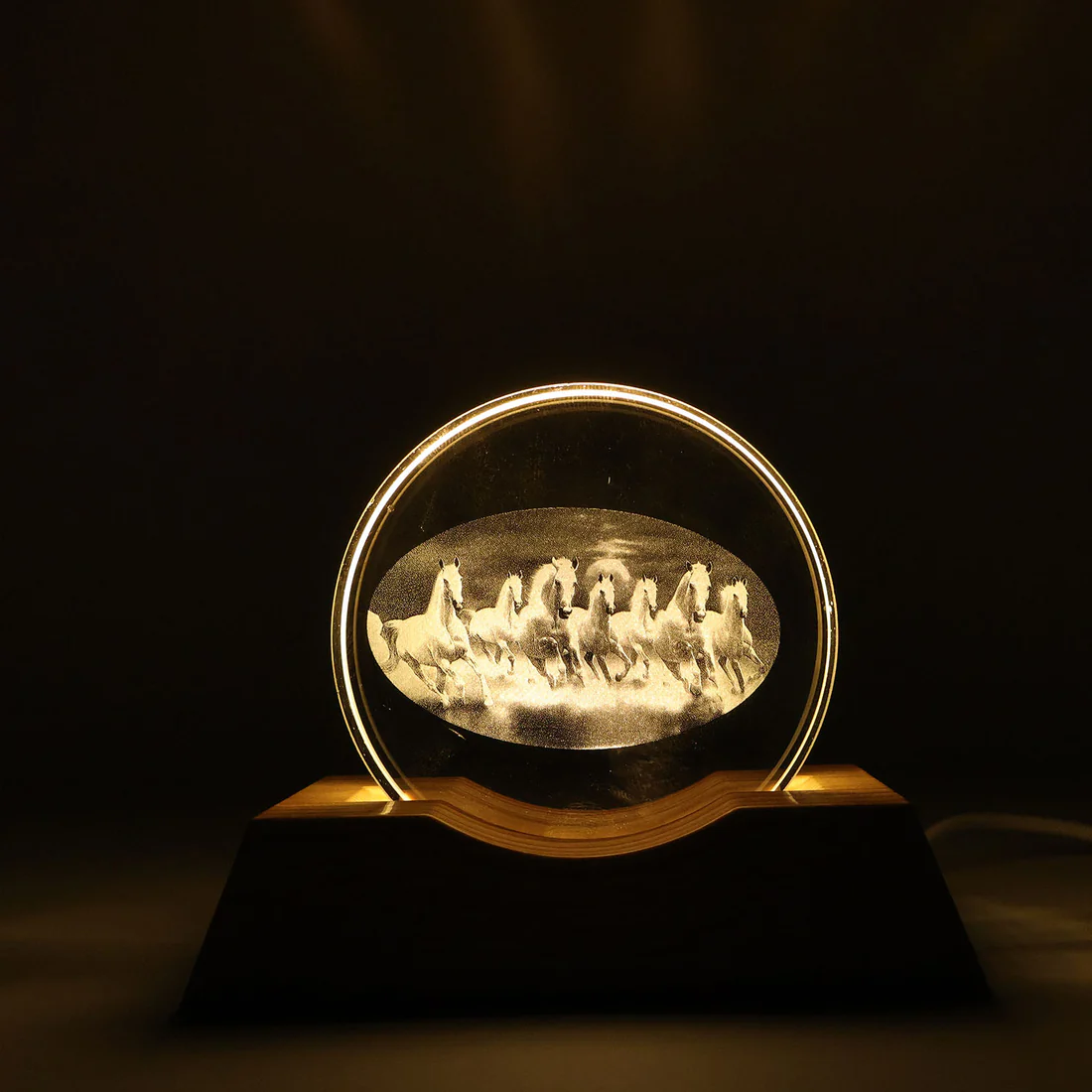 3D Crystal LED Table Lamp (1 Pc)