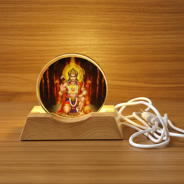 3D Creative Hanuman Ji Acrylic LED Night Lamp (1 Pc)