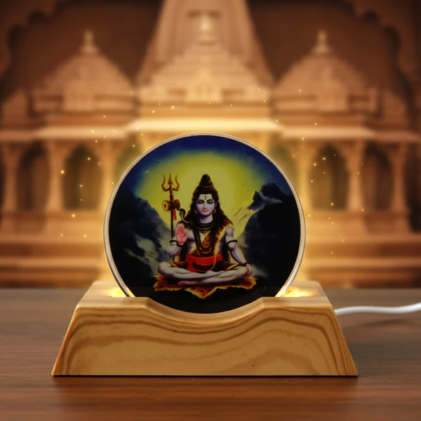 3D Creative Lord Shiva LED Night Lamp (1 Pc)