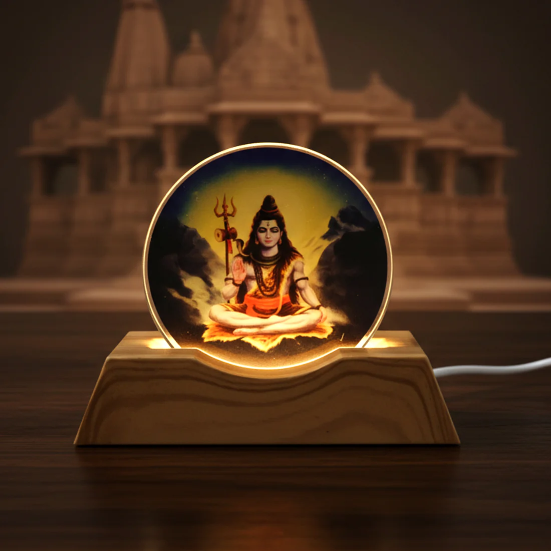 3D Creative Lord Shiva LED Night Lamp (1 Pc)