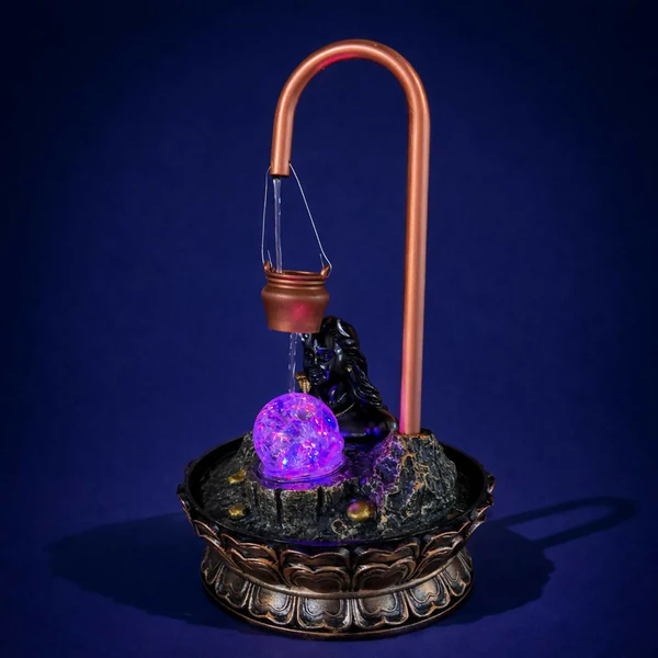 Lord Shiva LED Tabletop Water Fountain for Home Temple