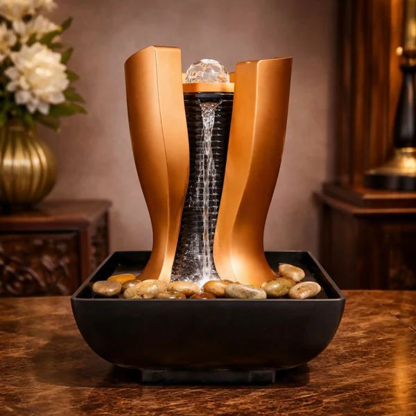 Elegant LED Tabletop Water Fountain with...