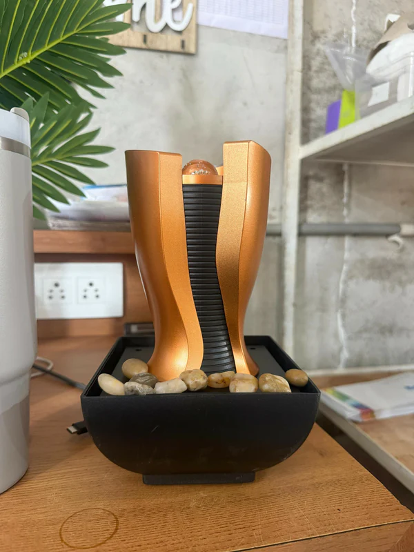 Elegant LED Tabletop Water Fountain with Crystal Ball Design