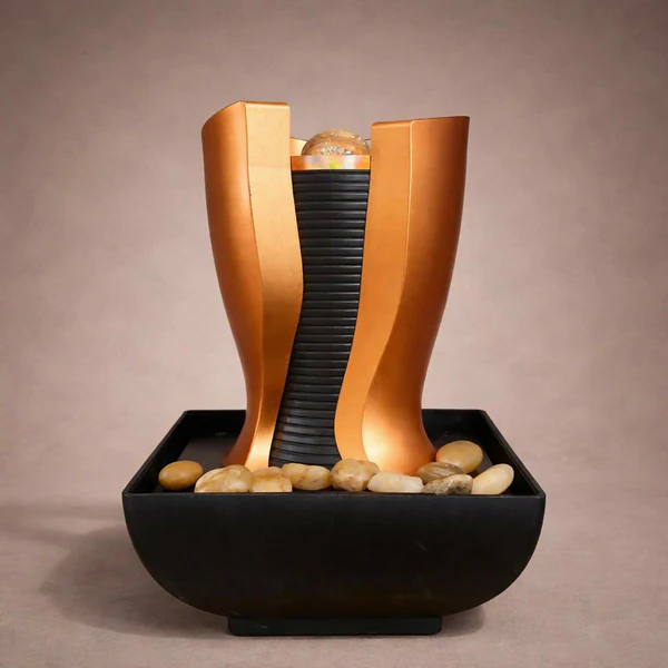 Elegant LED Tabletop Water Fountain with Crystal Ball Design