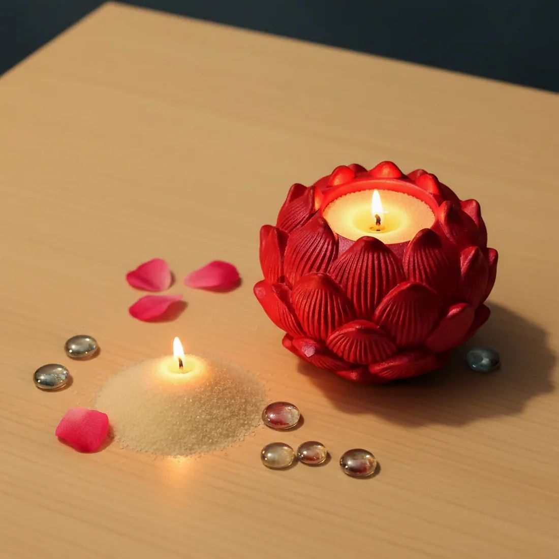 Big Kamal Lotus Decorative Diya Multi-Pu...