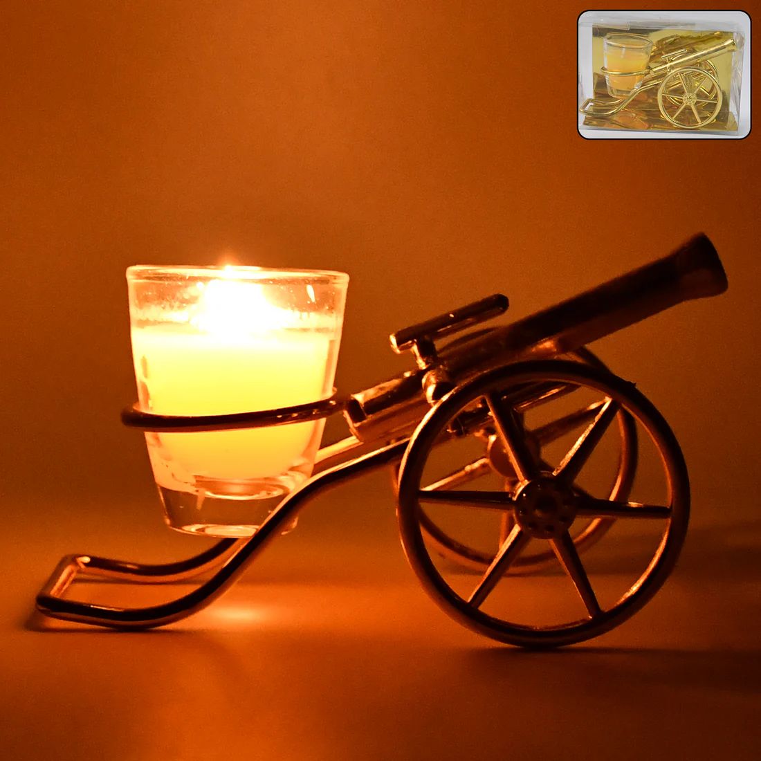 Top Cannon Tealight Holder / Candle Hold...