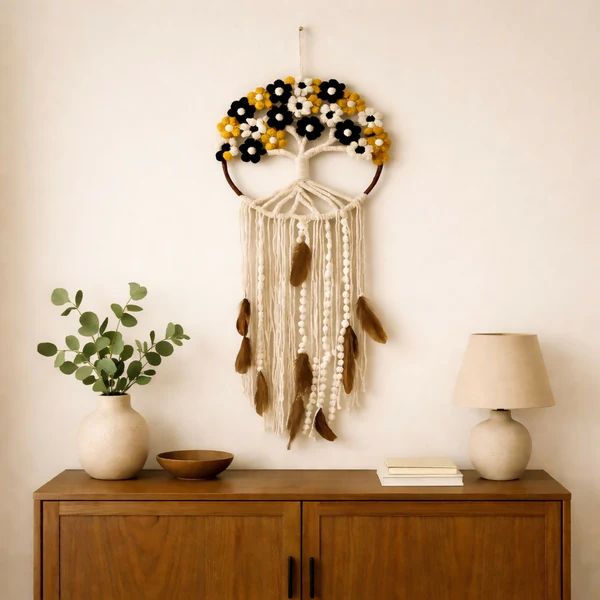 Macrame Tree of Life Dream Catcher Wall...