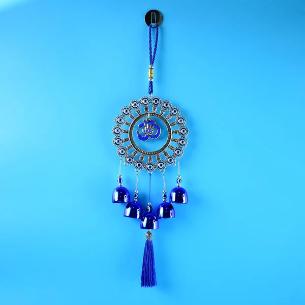 Decorative OM Evil Eye Wind Chime Wall H...