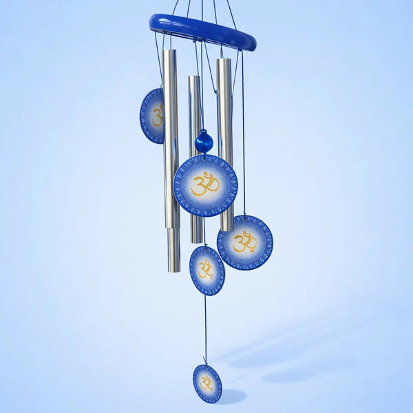 Om Symbol Wind Chime for Balcony, Home Entrance & Meditation Decorby WGM
