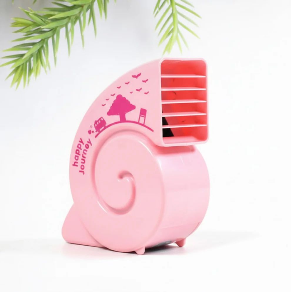 Cute USB Mini Fan: Bright, Quiet & Porta...