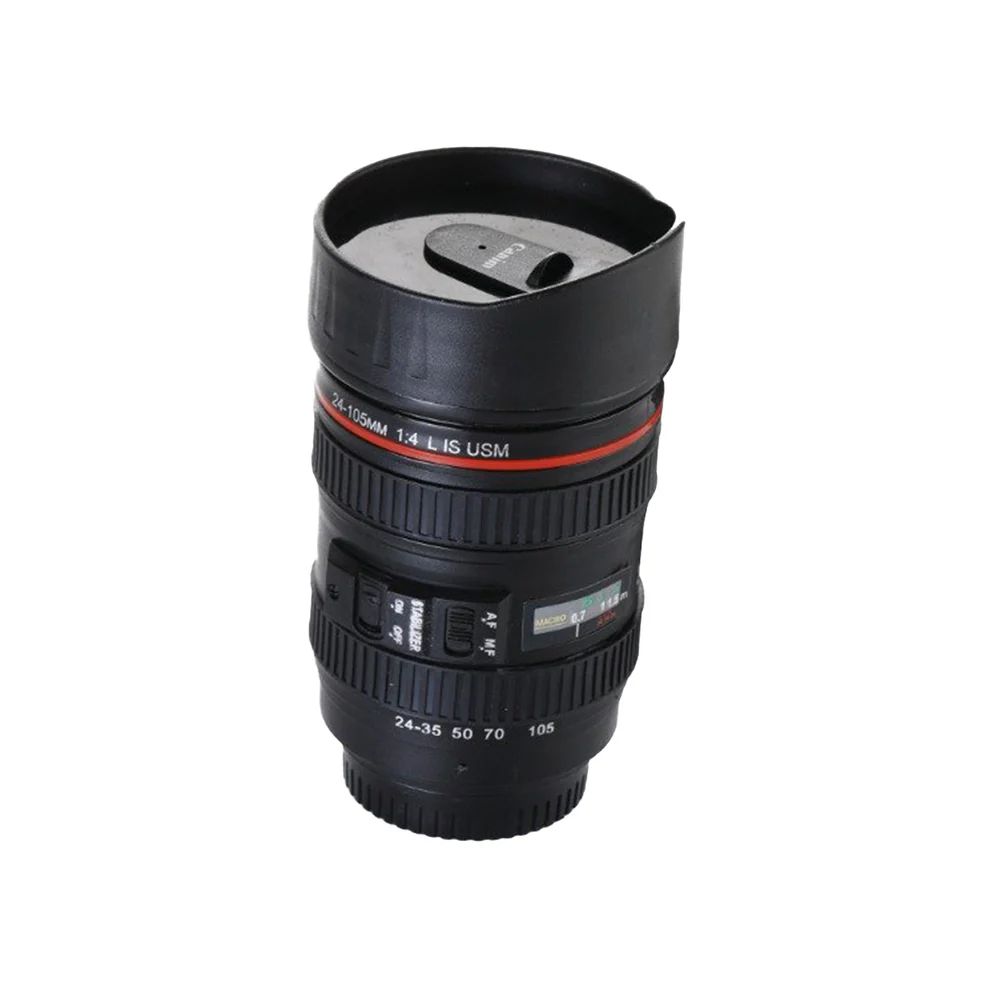 Camera Lens Shaped Coffee Mug Flask With...