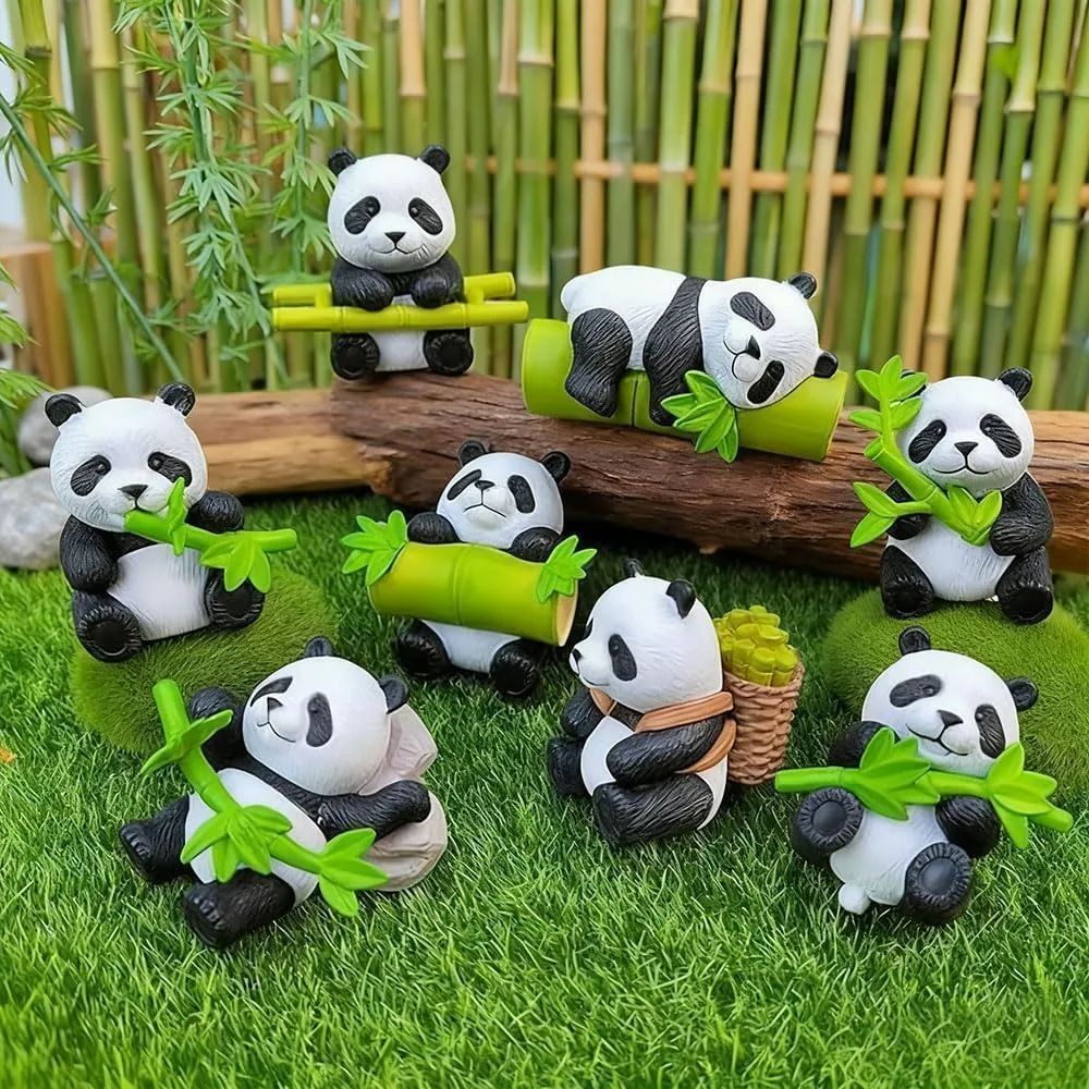 Cute Panda poly-resin Showpiece | Mini P...