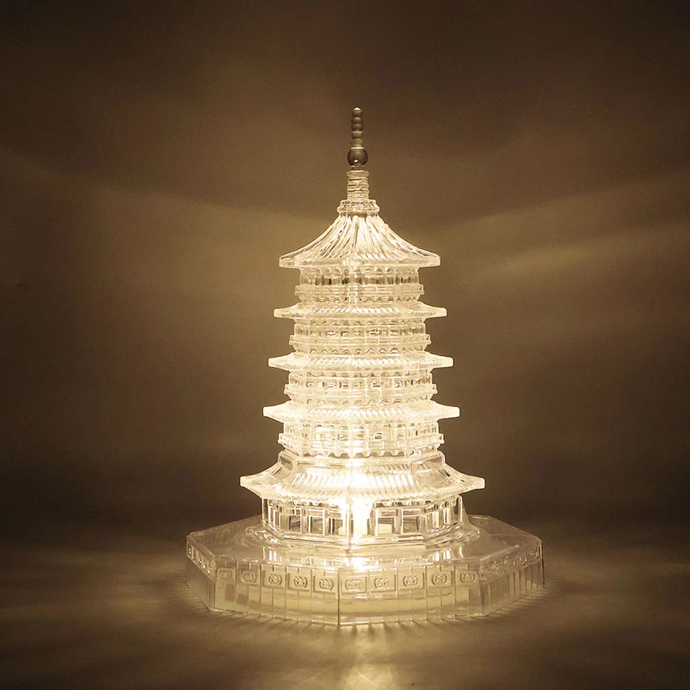 Premium LED Crystal Pagoda Decorative Li...