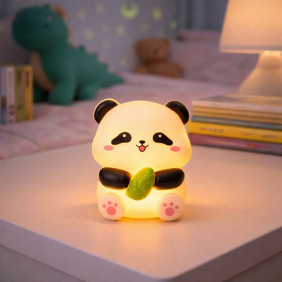 Cute Panda Silicone Night Lamp for Kids...