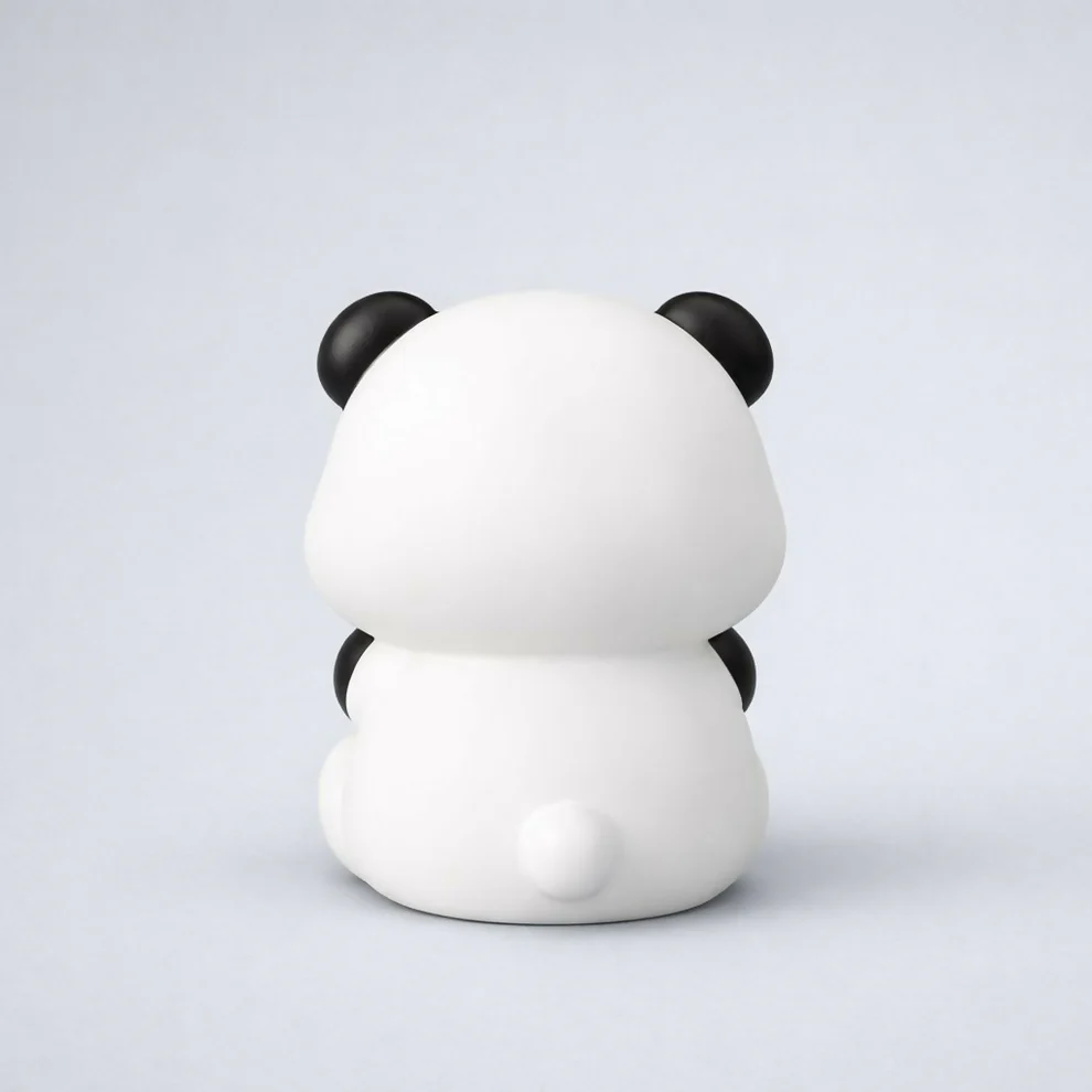 Cute Panda Silicone Night Lamp for Kids Bedroom Bedside Light