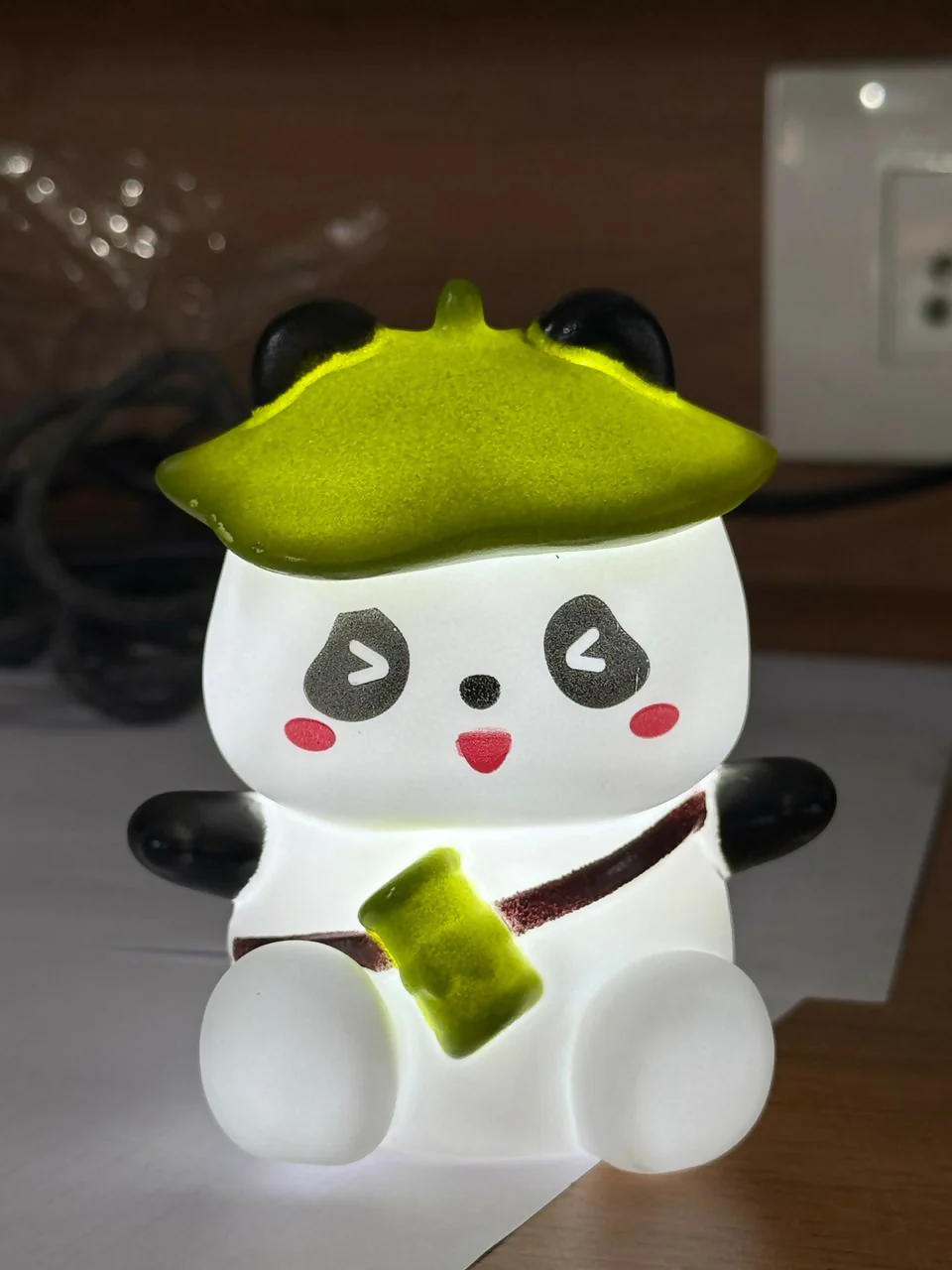 Cute Panda LED Night Lamp for Kids Room Bedroom Desk Decor