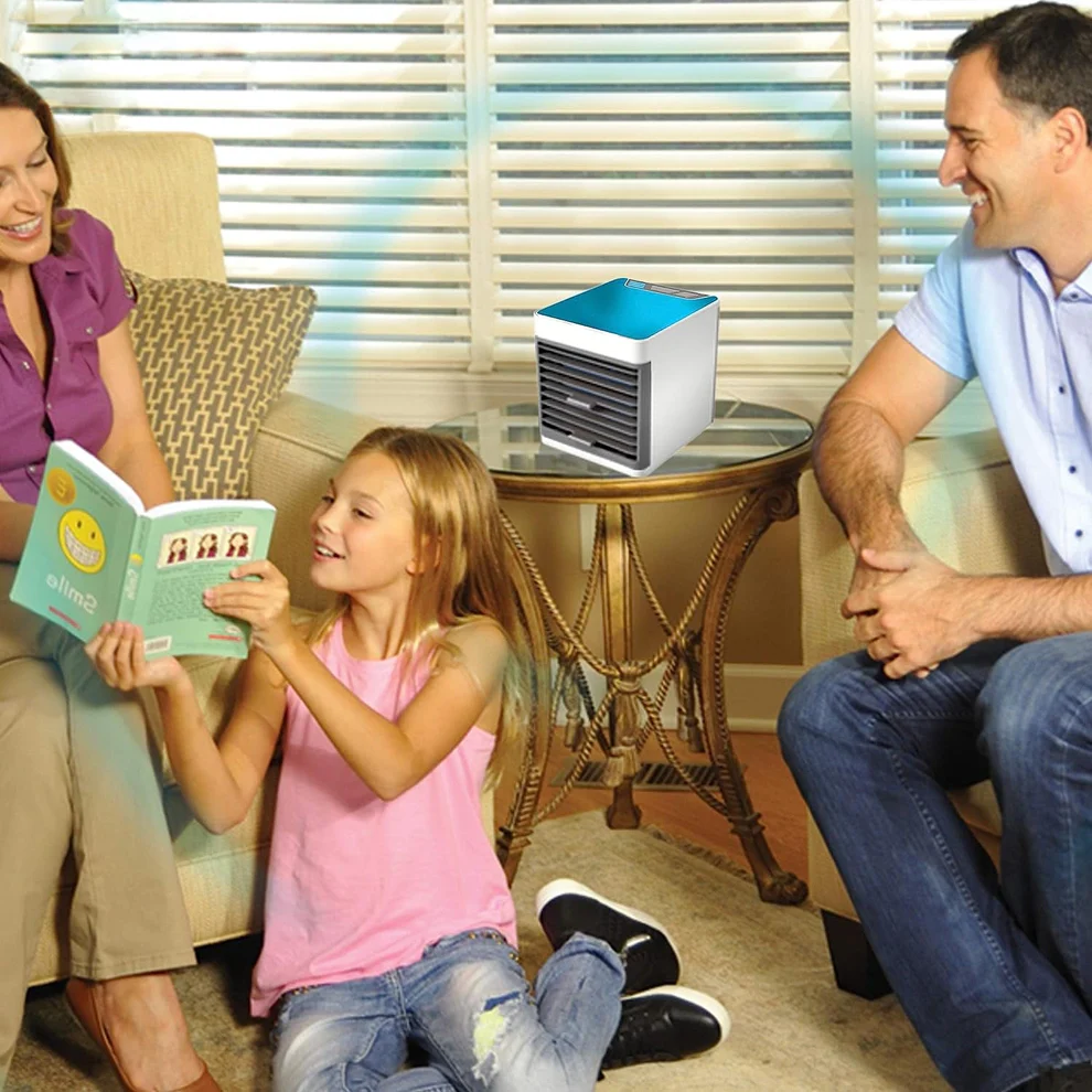 Mini Portable Air Cooler with LED Light & Water Fill