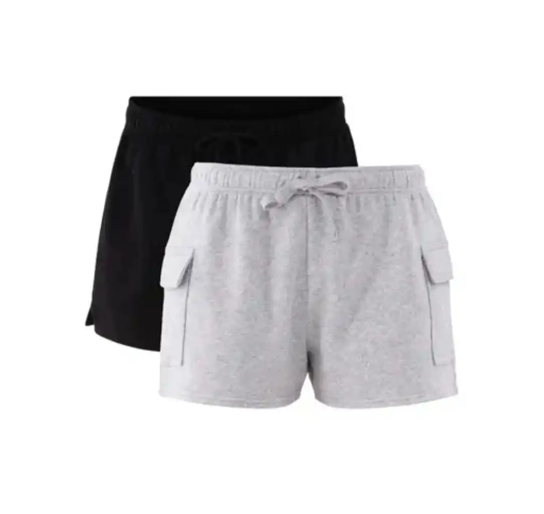 Women’s Casual Cargo Skirt Shorts with Elastic Waist