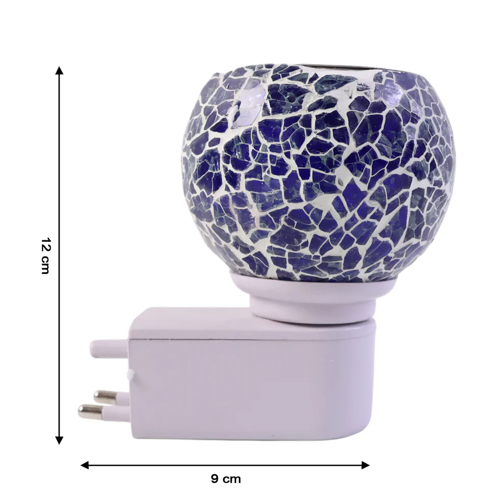 Kapoor Dani Mosaic Glass Electric Night Lamp (1 Pc)